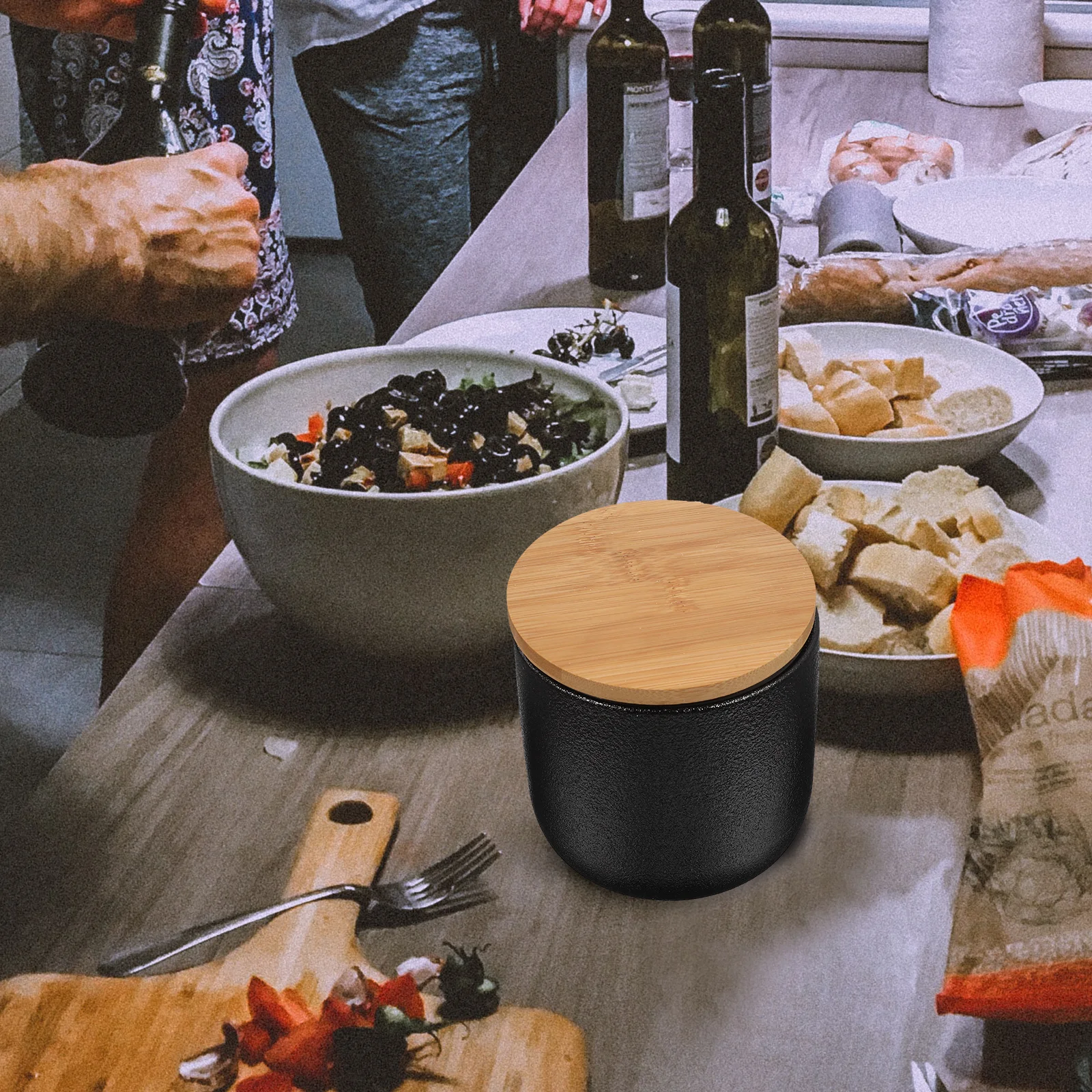 

Ceramic Storage Jar Multifunctional Canister Airtight Lid Tea Coffee Nuts Cereals Kitchen Containers Sealed Tank