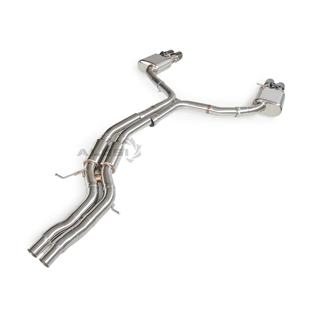 Valve exhaust for  Audi A7  2.5/2.8  C7 2010-2018 with valve exhaust performance Cat back exhaust mid section with resonator exh