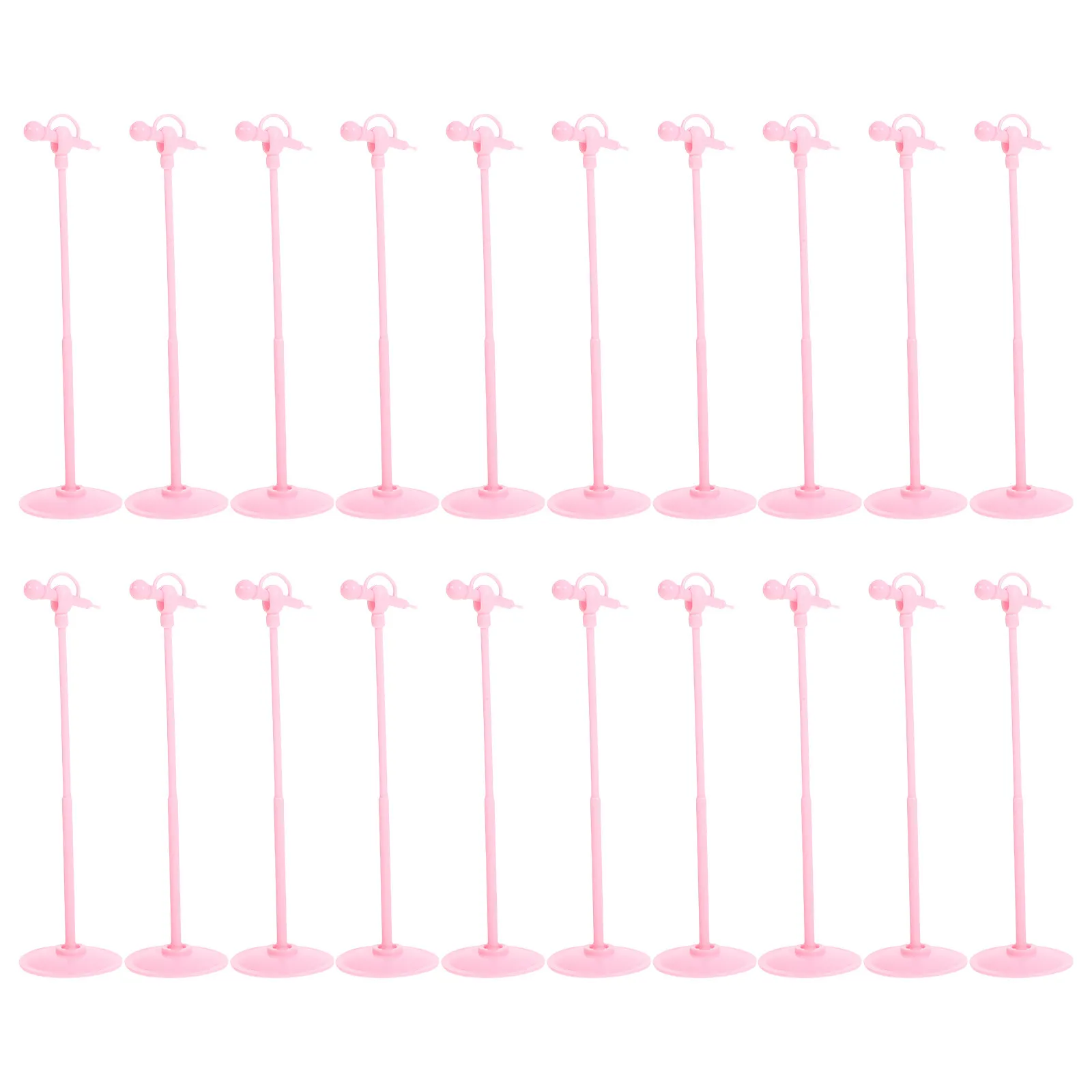 20Pcs Mini Microphone Dollhouse Miniature Accessory Plastic Mic Prop for Mini House Decor Pretend Play Microphone Ornament