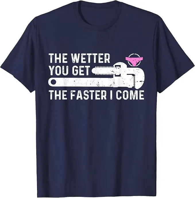 Das Wetter, das du bekommst, lustiges Klempner-T-Shirt, professionelles Klempner-T-Shirt, Y2k Herrenmode, Running Joke Saying Tee, Persönlichkeits-Oberteil mit Schriftzug – Detail 8