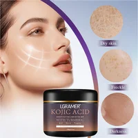 Acide kojique vitamine C & curcuma crème hydratante pour le visage estompe les taches foncées rides éclaircissant la peau raffermissant serrer éclaircir la crème pour le visage 5