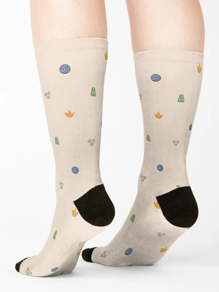 Avatar the Last Airbender Elements Socks FASHION Rugby Socks Ladies Men's
