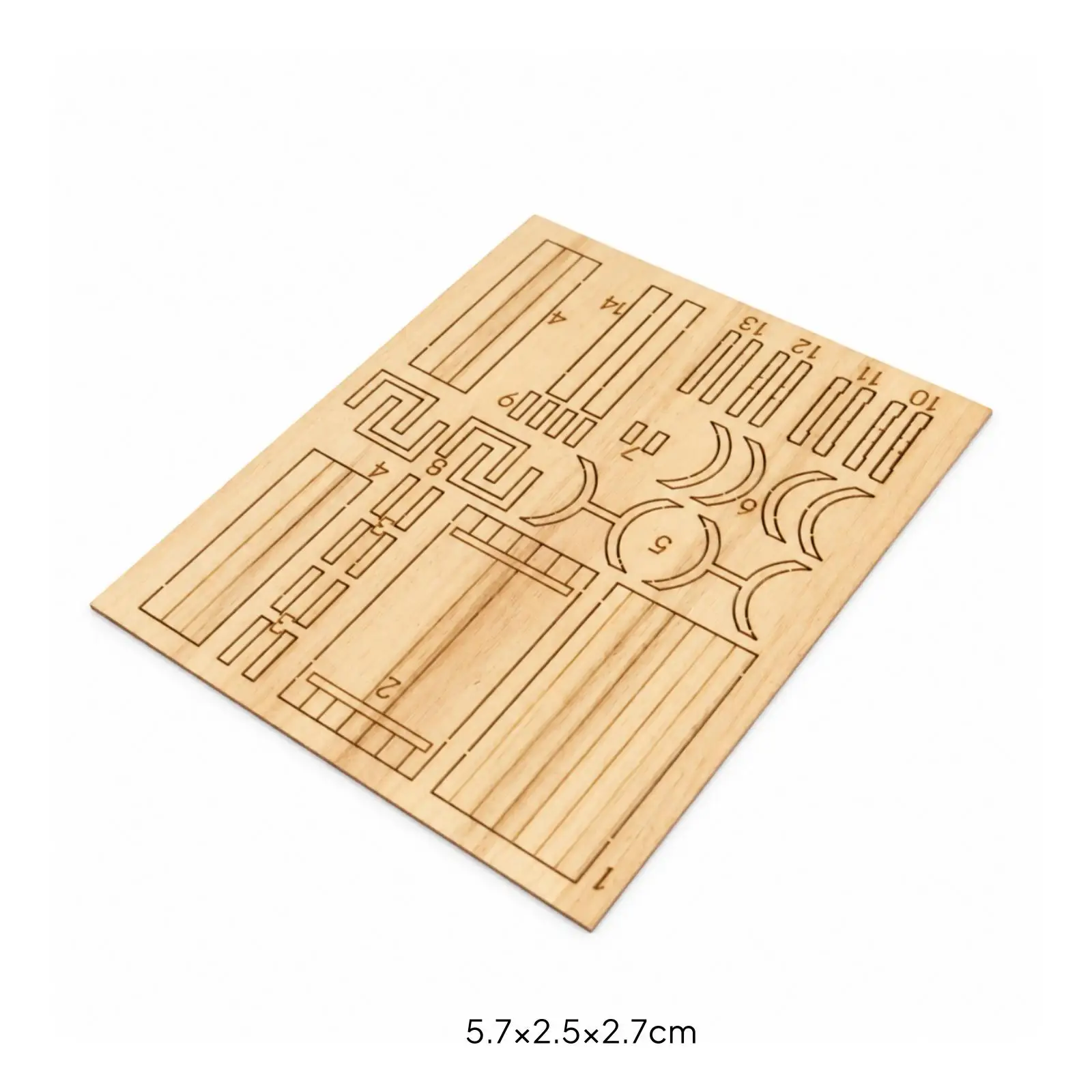 Cut Wood Furniture Model Set Unpainted Pieces for Diorama Scenes Creative Miniature Display Hobby