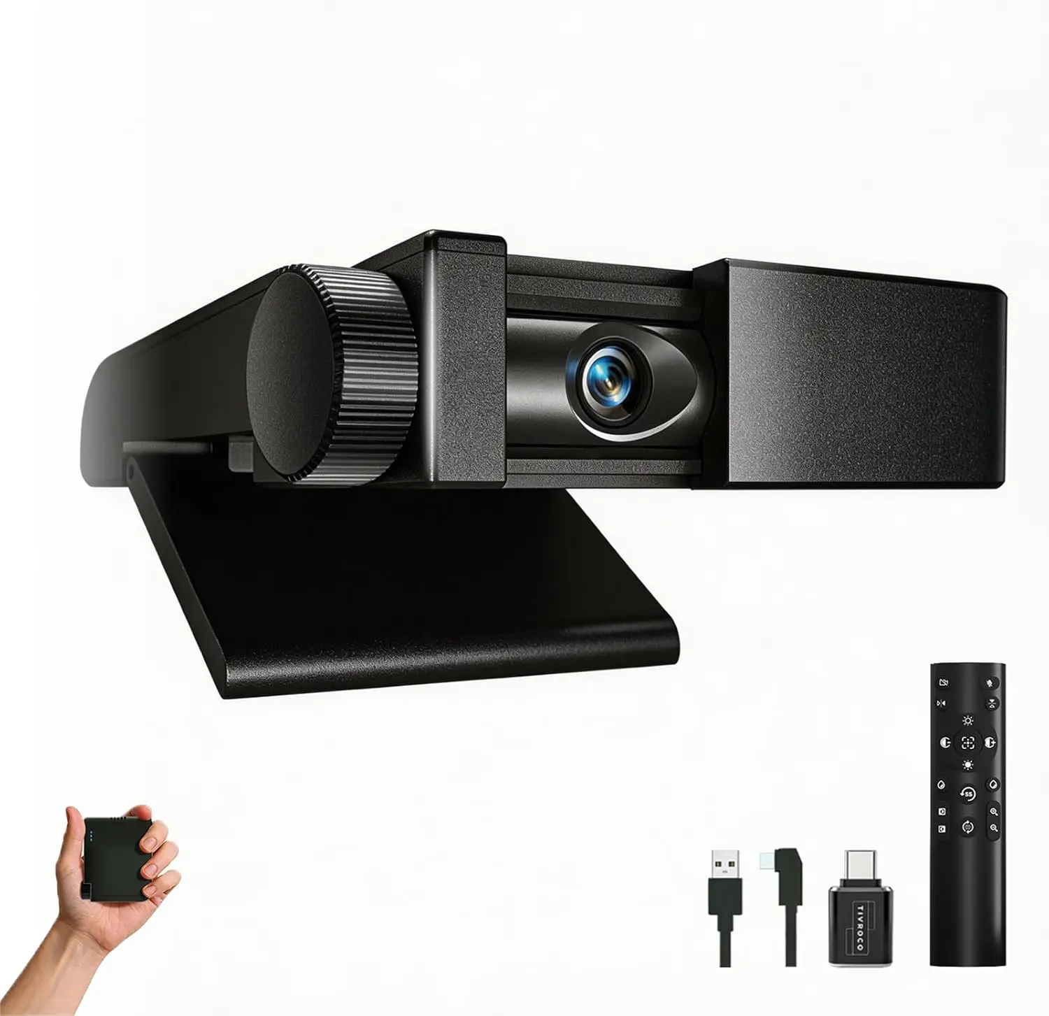 4K Webcam with Autofocus, Digital Microphone, Privacy Cover, Plug and Play for Laptop/PC Streaming
