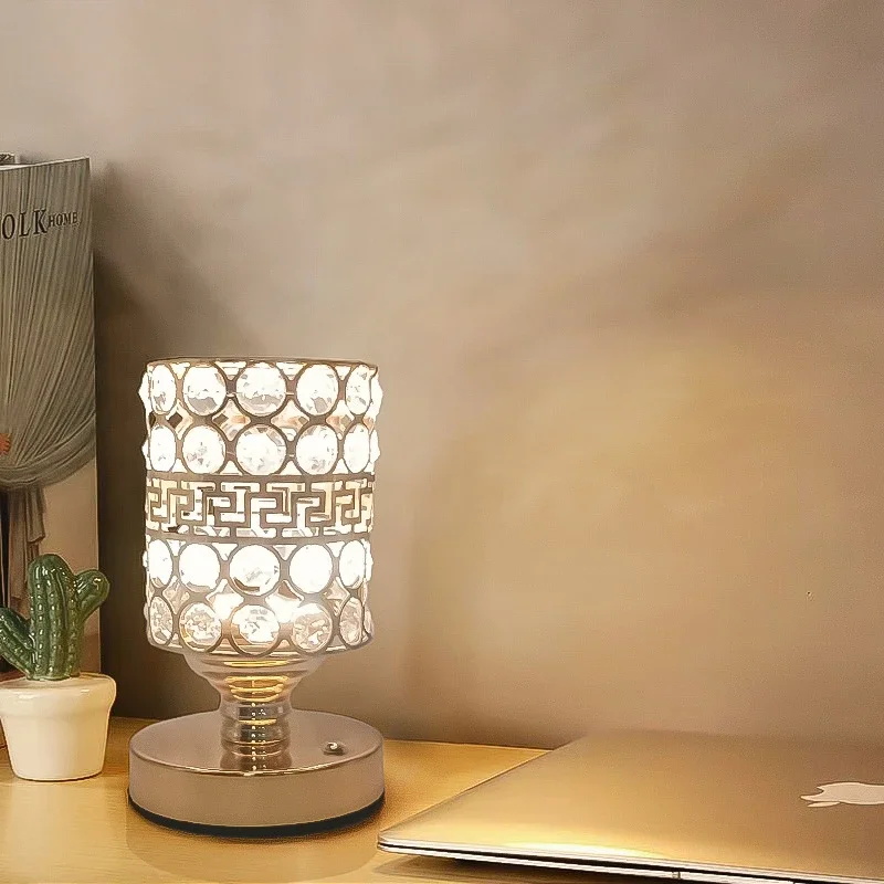 French Style Desk Lamp Charging Night  Light Eye Protection