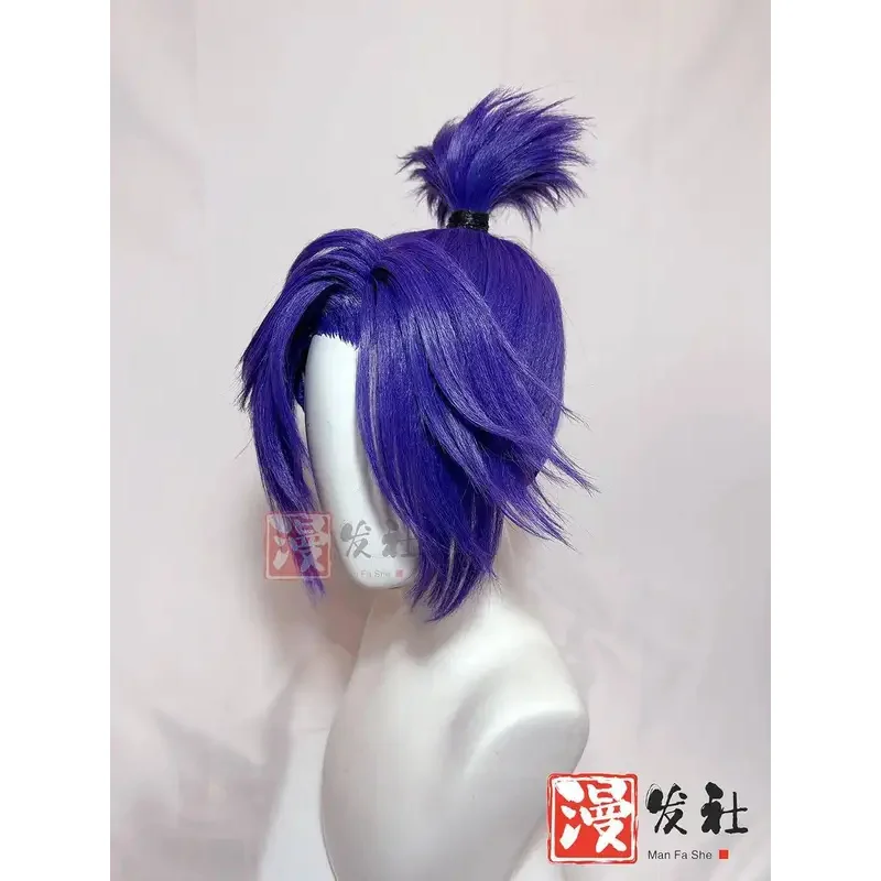 

DY20styled парик Blue Lock Reo Mikage Косплей Парик Фиолетовый Короткий хвост Волосы Термостойкие волосы BLUE LOCK Индивидуальные Хэллоуин W