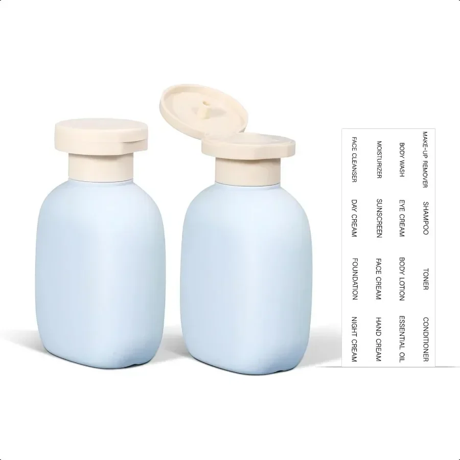 

3.4oz Travel Bottle with Flip Cap Leak Proof Squeeze Bottles Refillable Plastic Travel Containers for Creams Lotion Foundation