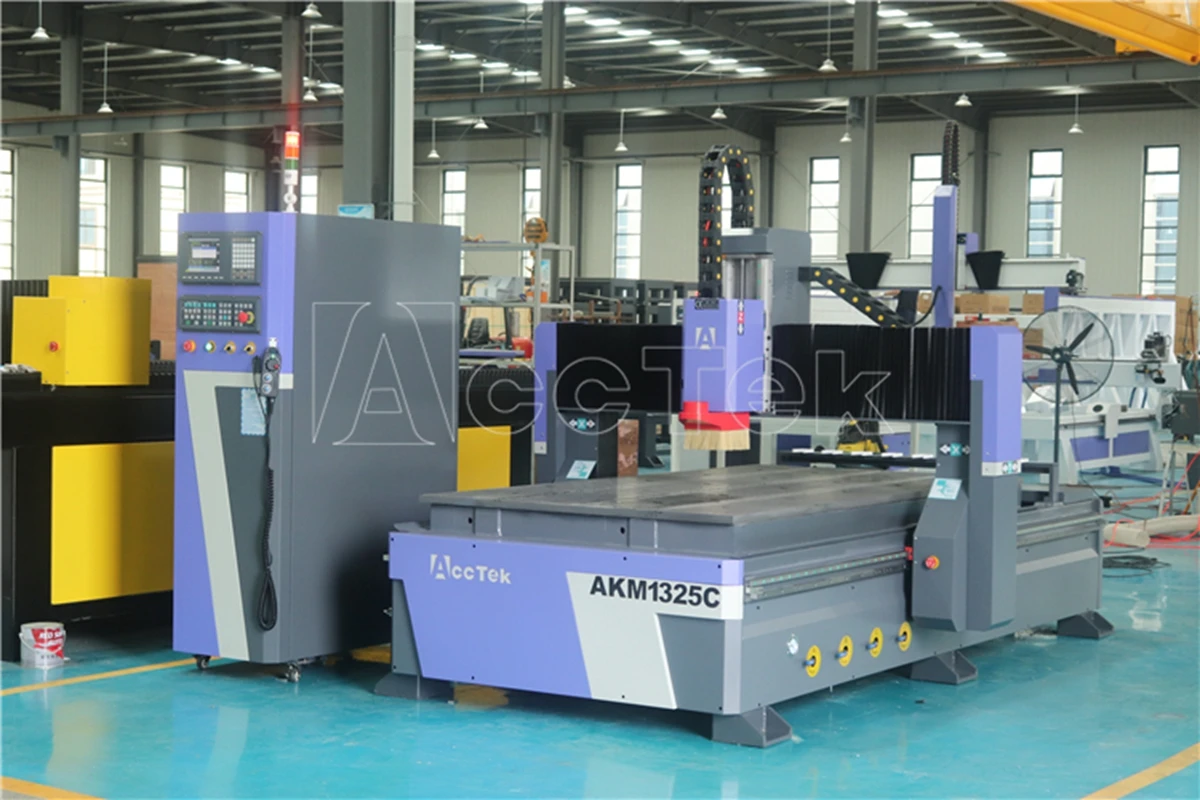 ACCTEK AKM1325C2 ATC Фрезерный станок с ЧПУ Деревообрабатывающий станок Режущий гравировальный станок для деревянной пластины
