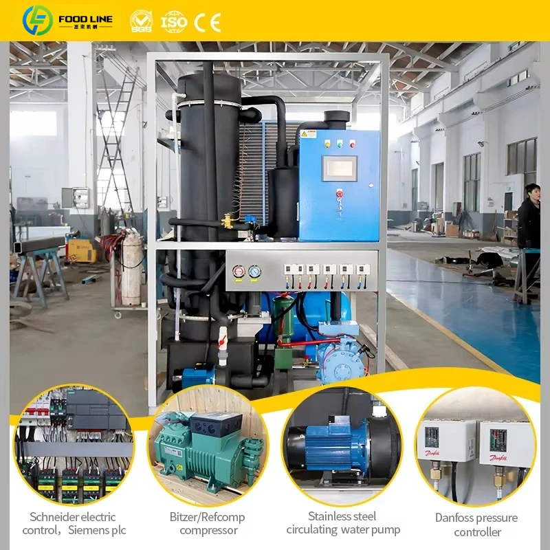 2026 New Energy-Saving Industrial Business Use Ice Tube Maker Machine with Compressor Pump Motor PLC Core Components