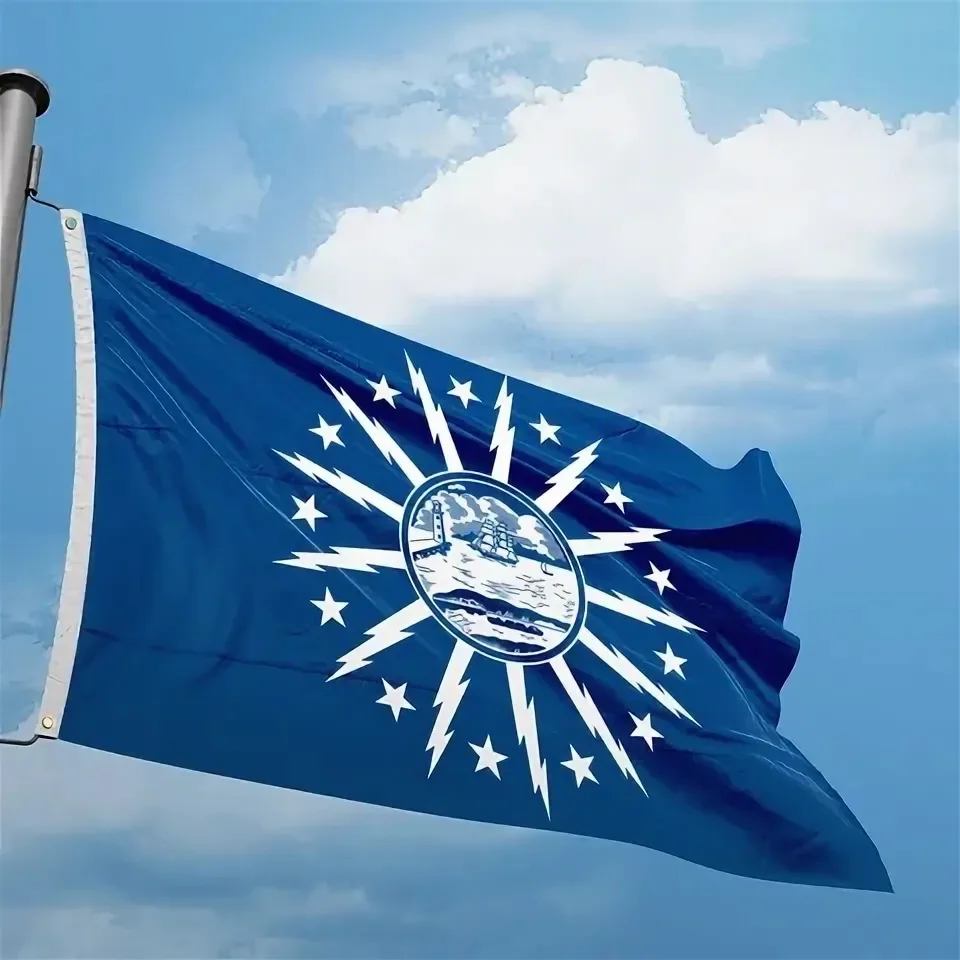Flag of 2X3FT Buffalo CITY state 3x5ft custom BUSINESS history yard hanging banner