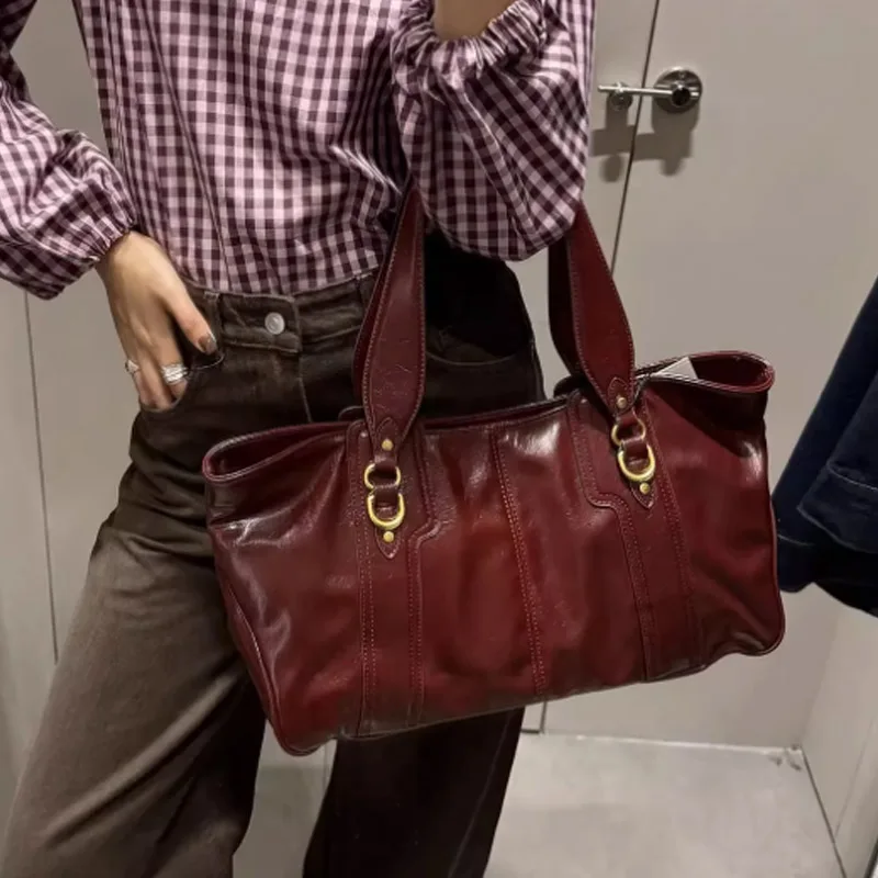 

Retro Fashion Glossy PU Square Shoulder Bags High Quality Women Handbag Luxury Crossbody Bags for Women