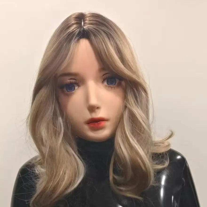 

(Shadow)Crossdress Full Head Realistic Silicone Sexy Transgender Male To Female Cosplay Drag Queen Doll Mask With Fake Eyes