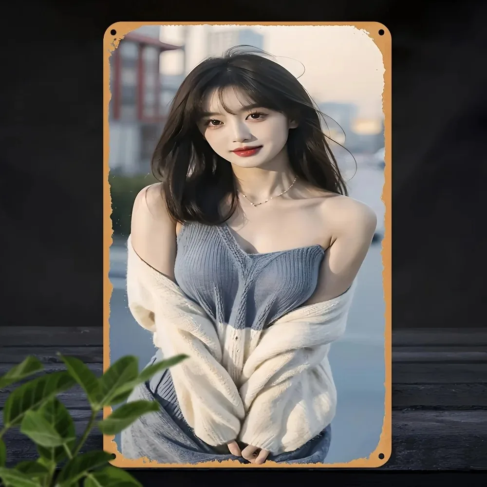 

Vintage Retro Metal Tin Sign 12x8 Inch, Rustic Aluminum Wall Decor for Garage Man Cave Bar Home Office