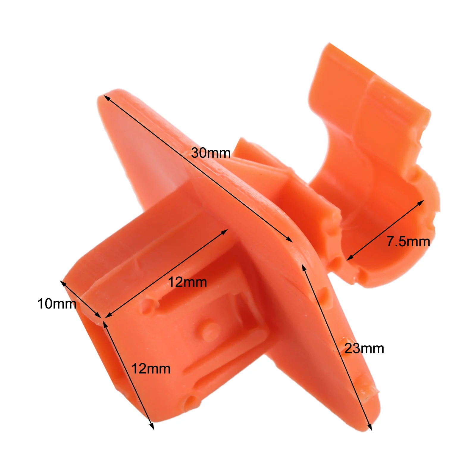 1Pc Orange Plastic Auto Fastener Clips Car Hood Bonnet Rod Stay Bracket Buckle Clip For Skoda Fabia Octavia MK2 2004-2013 2012