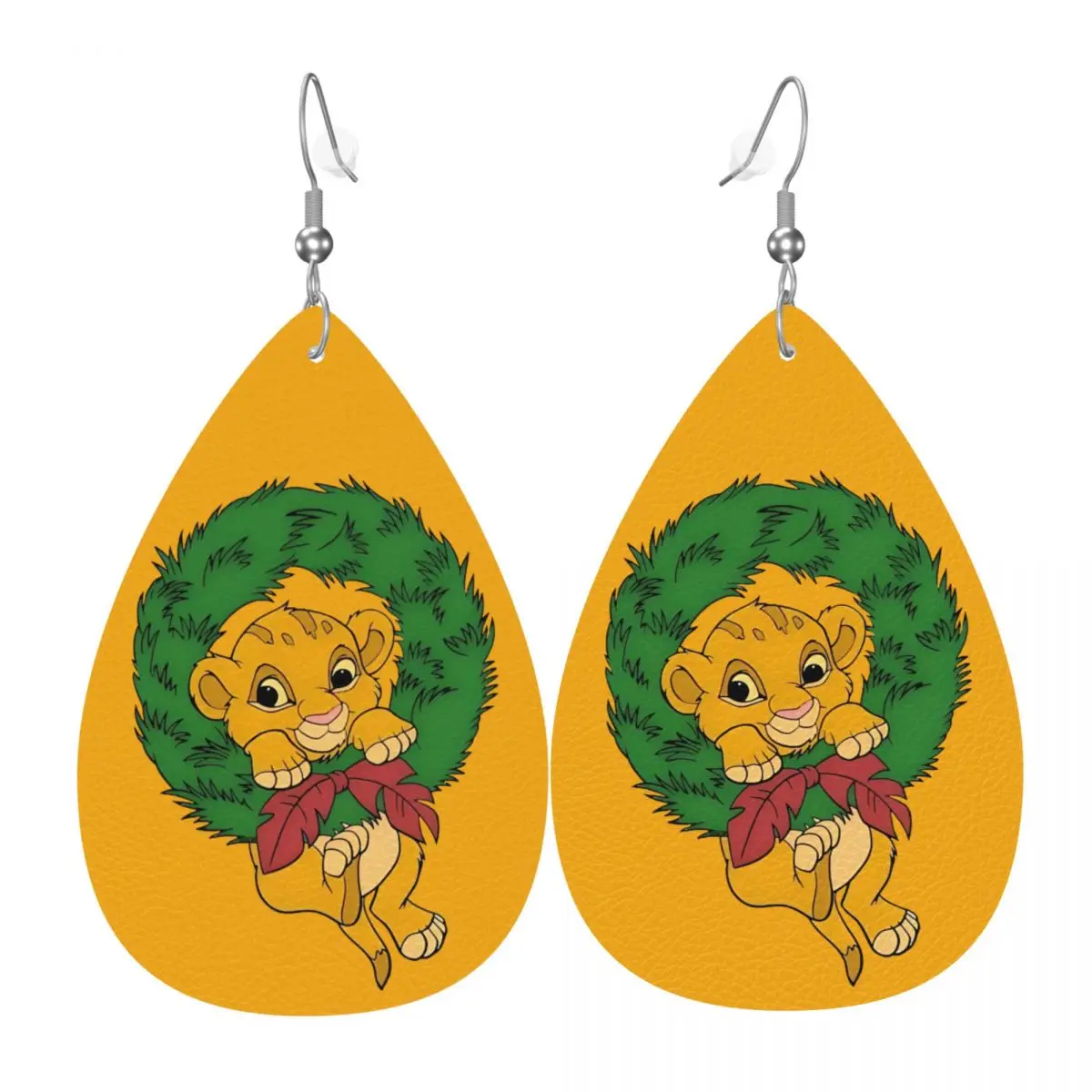 

Кожаные серьги-капли «Король Лев» на заказ для женщин, модные, легкие, в стиле аниме, для вечеринок и праздников