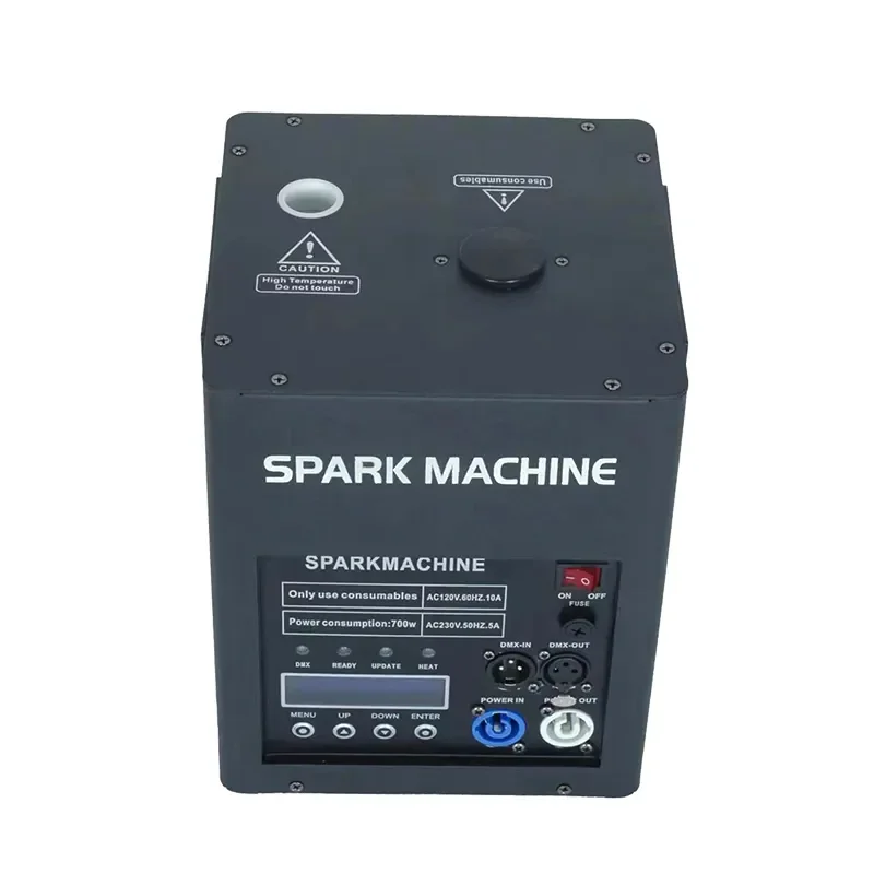 2PCS with Flightcase Cold Fireworks Spark Machine for Wedding Party cold spark fountain machine with remote control