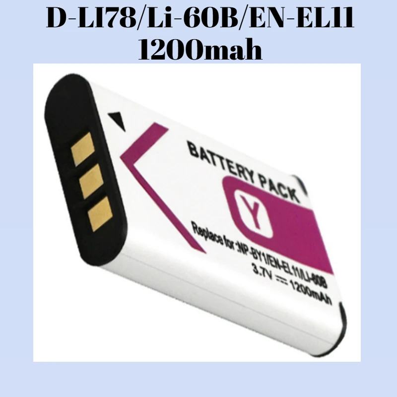 

Многофункциональная брендовая батарея 1200 мАч для Olympus LI60B, Nikon ENEL11, для Pentax DLI78 Ricoh DB80 DBL70, мощность камеры