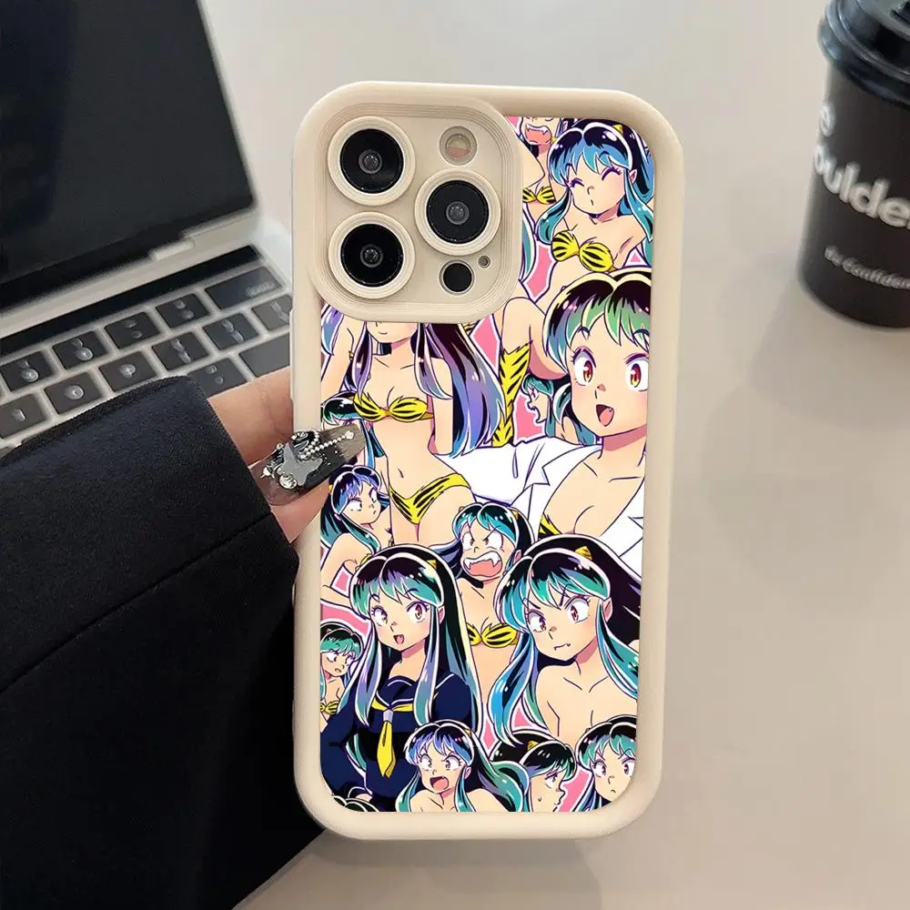 

Чехол для мобильного телефона Urusei Yatsura Lum для iPhone 17, 16, 15, 14, 13, 12, 11 Air Pro Max Plus, утолщенный цветной чехол из ТПУ, роскошный чехол