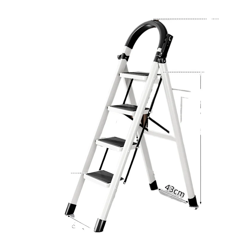 

Household folding telescopic indoor thickened stairs herringbone multi-functional engineering ladder portable five-step ladder