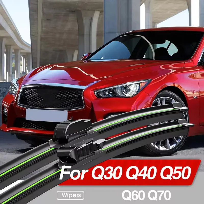 For Infiniti Q30 Q40 Q50 Q60 Q70 Front Windshield Wiper Blades 2pcs Accessories Windscreen Window