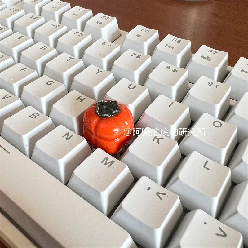 Persimmon, keycaps, fruit, cross axis mechanical keyboard customization