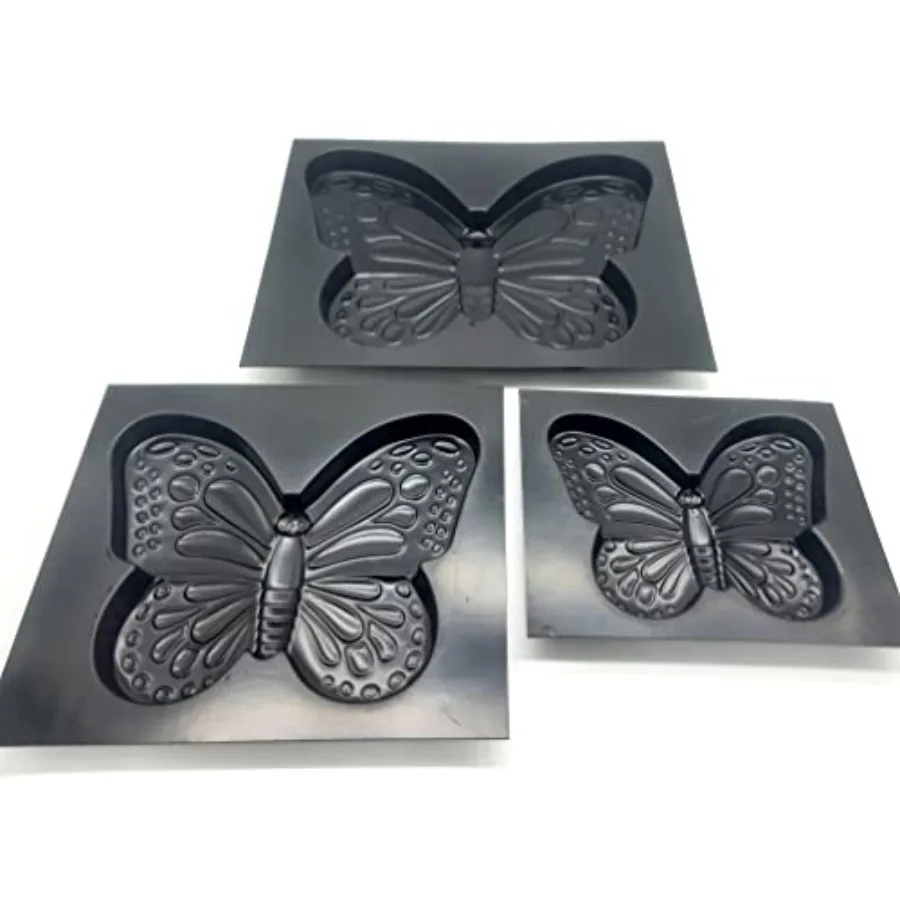 3 pcs Butterfly Stepping Stone Molds Paving DIY Stepping Stone Mold - Casting Pathmaker Garden Pathmate Pavement Precast Concre