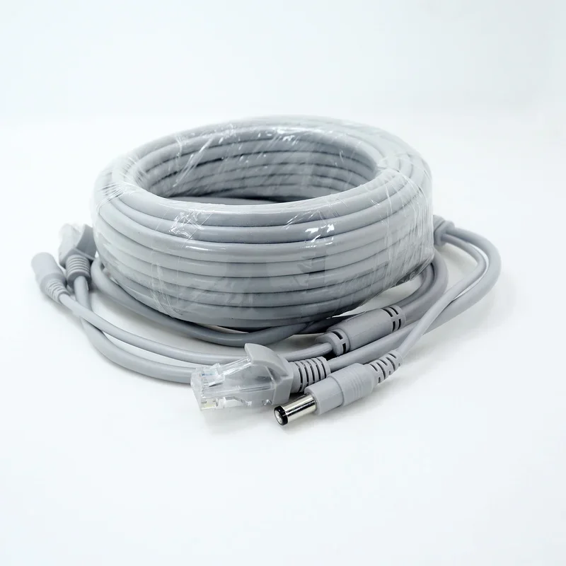 NC-5M Two-in-One Cable RJ45 + DC Power CAT5/CAT-5e CCTV Network Cable Lan Cable For IP camera / NVR System