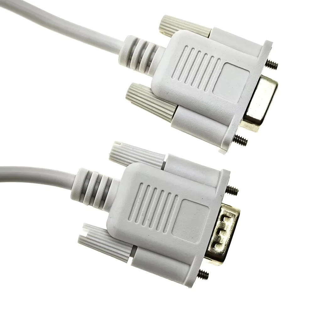 1PCS DB9 Serial Cable 9Pin RS232 Male/Female Straight/Crossover Type PC Converter Expansion Cable 1.5M Extension Cable
