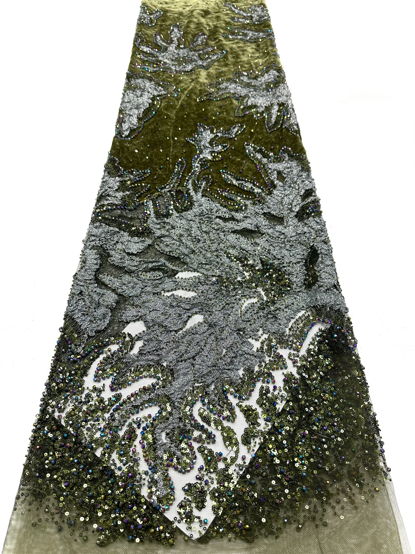 African 3D Flower Lace Fabric High-Quality French Mesh Beaded Nigerian Sequins for Wedding Dresses 2026
