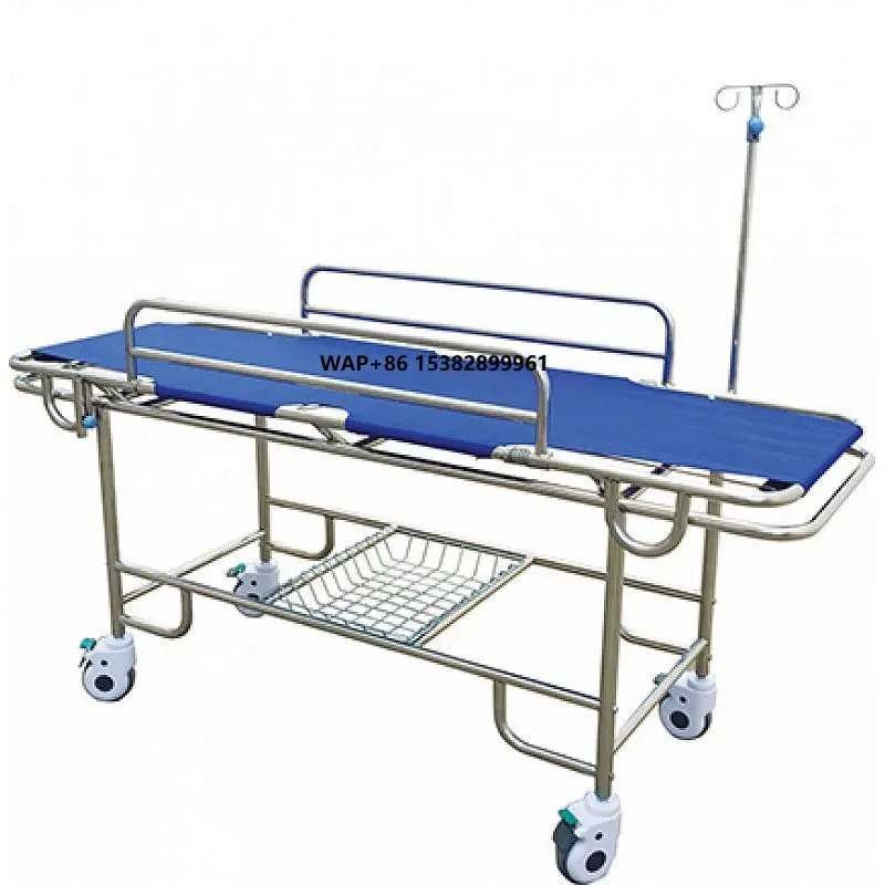 

AM-YX3 CE ISO Stainless Steel Stretcher Trolley Patient Transport Trolley Hospital Crash Cart
