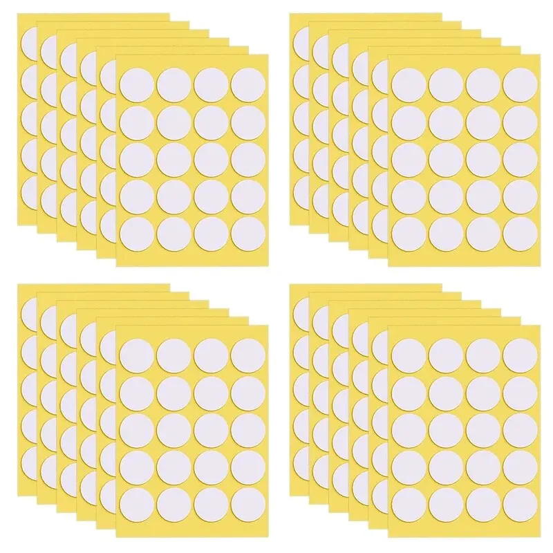 400PCS/100PCS Candle Wick Stickers Transparent Acrylic Heat Resistance Double-Sided Stickers for Candle Making Kit DIY Tool