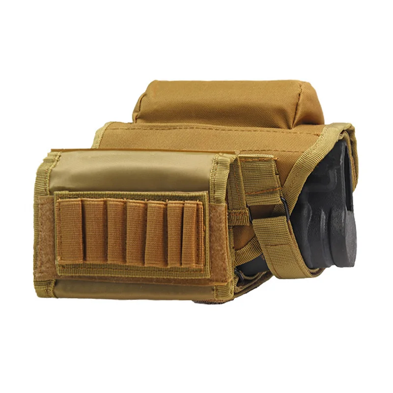 Outdoor Hunting Accessories Rifle Gun Butt Stock Bag Tactical Cheek Rest Adjustable Rifle Gun Bullet Magazine Holder