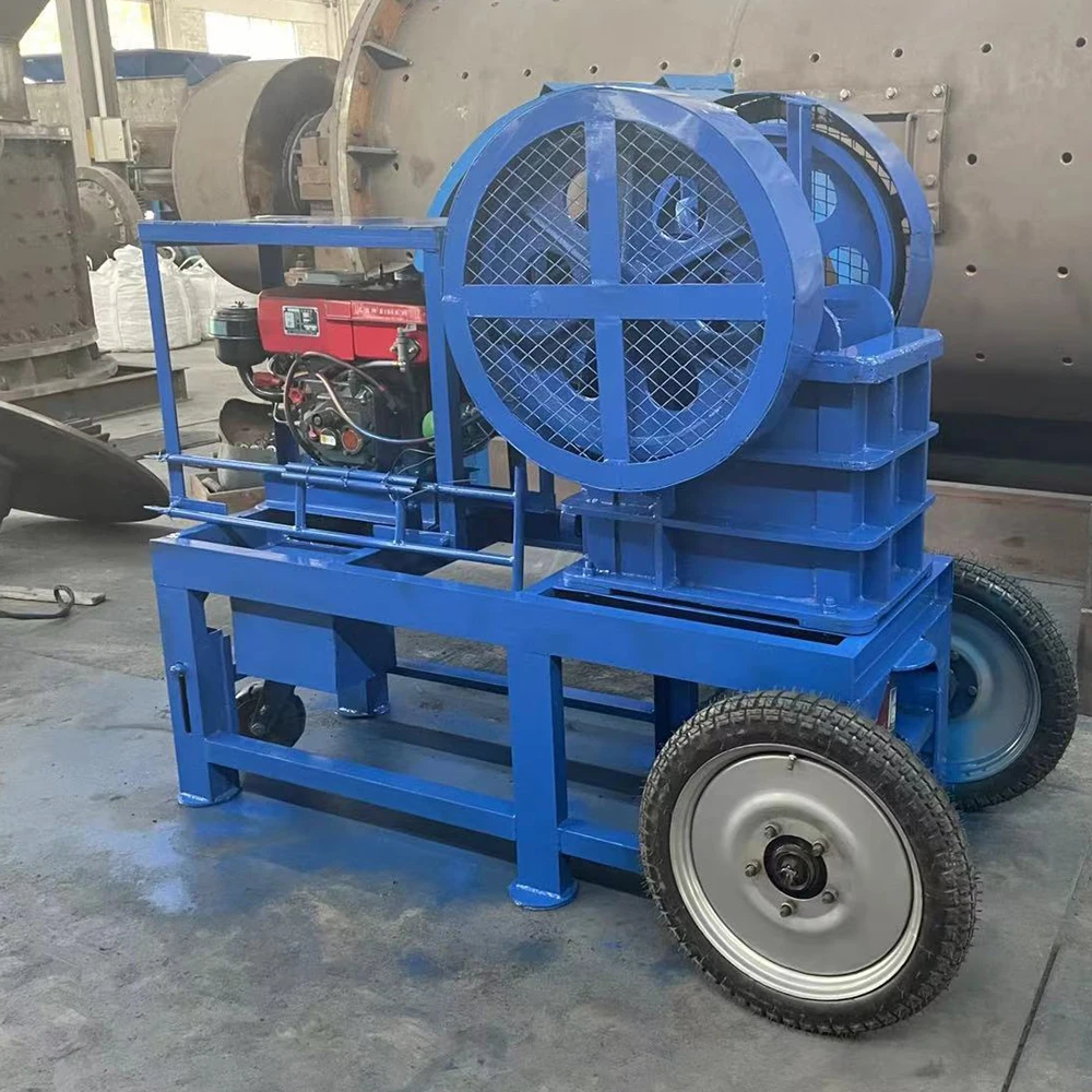 2026 Nuevo Triturador de Mandíbulas Móvil PE150*250 Pequeño Triturador de Mandíbulas Portátil Mini Triturador de Piedra/Roca para Construcción Guía Online A