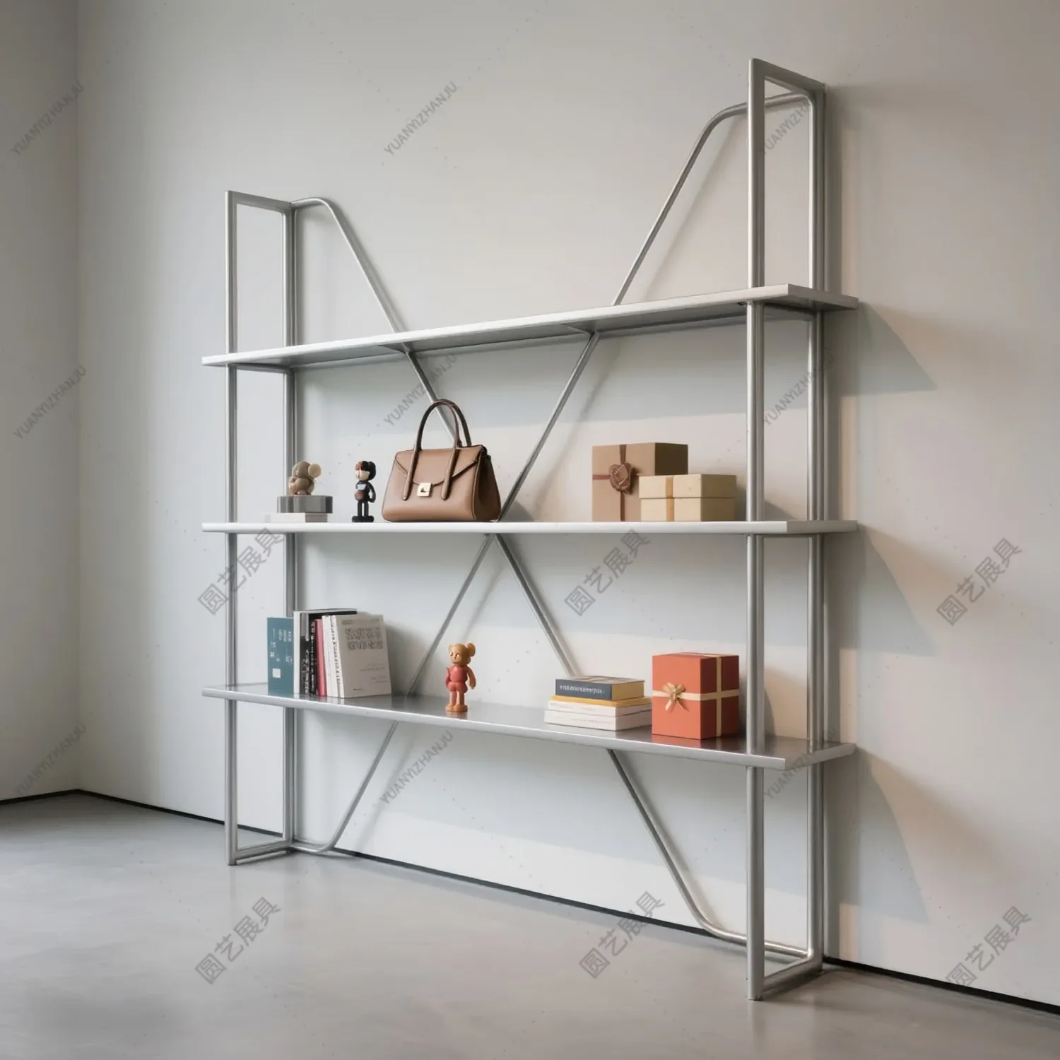 Minimalist style shelves, product display racks, light luxury multi-layer storage racks, sample beauty salon display racks