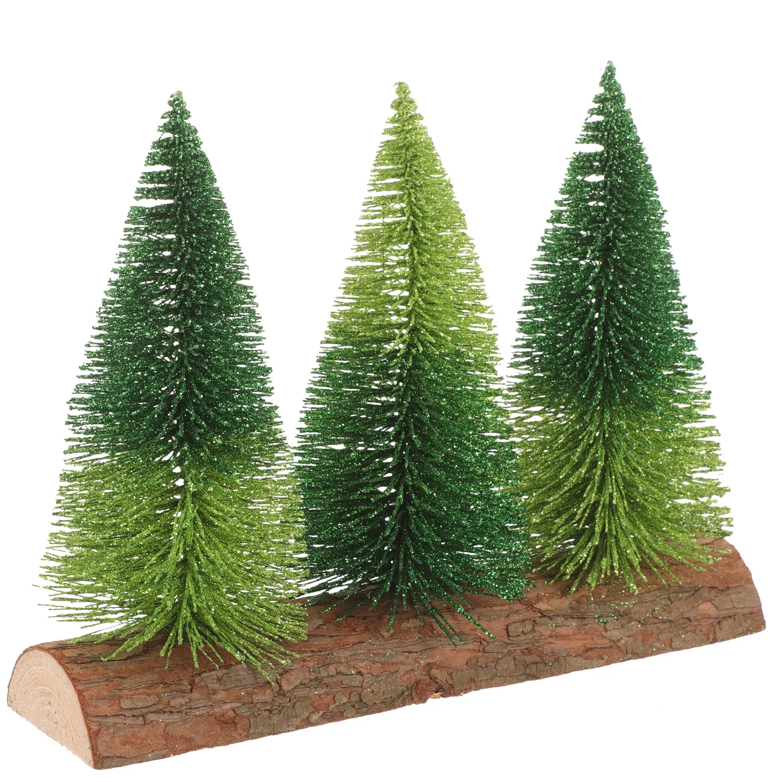 

Glitter Pink Double Color Desktop Christmas Tree Mini Artificial Xmas Slim Decorative Small Trees Home Festival Scene Decor