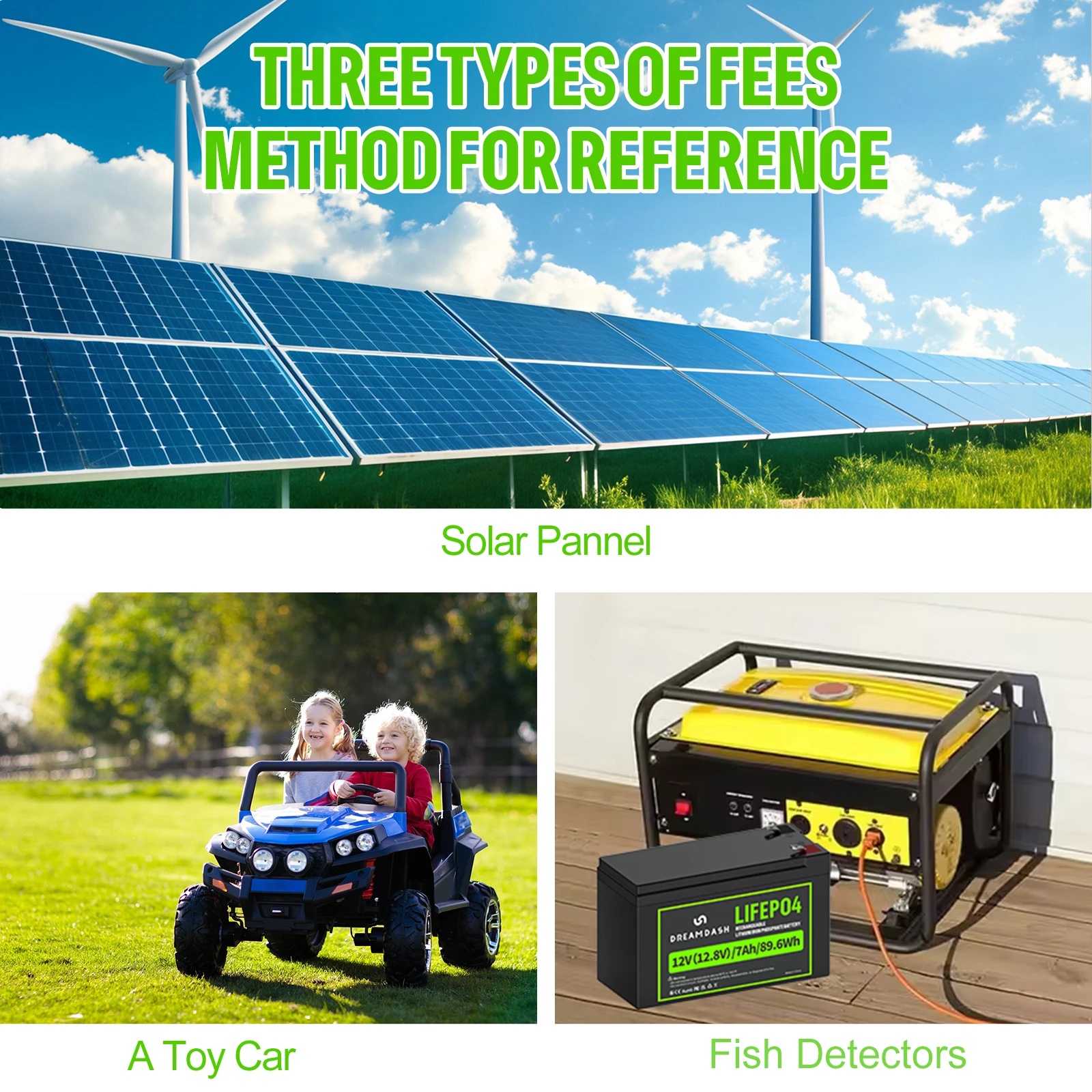 DREAMDASH 6V 6Ah 12V 7Ah 12V 10Ah LiFePO4-Akku mit integriertem BMS, wiederaufladbarer Lithium-Eisenphosphat-Akku für Wohnmobile, Golfwagen, Solaranlagen, Trolling-Motoren, Boote und Kinderfahrzeuge, Versand aus den USA, Großbritannien und Polen. – Detail 23