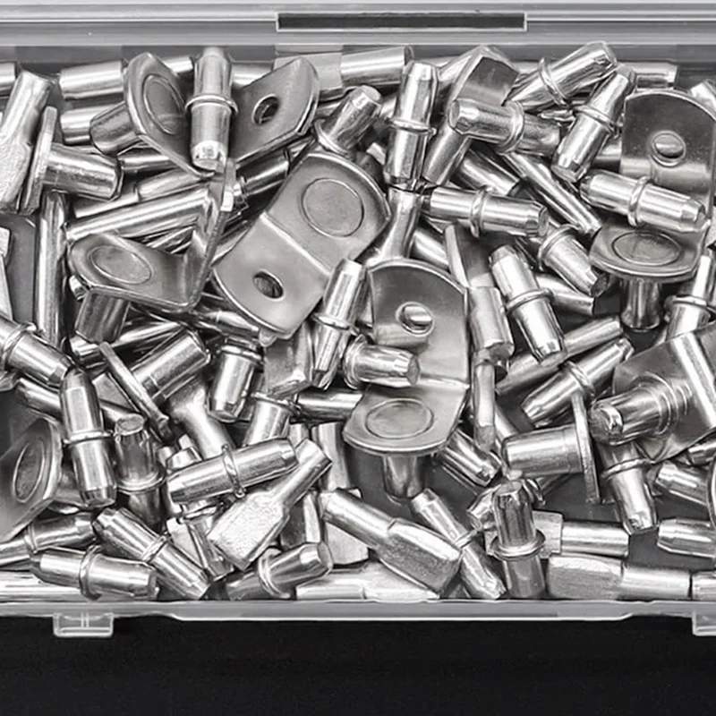 Kit de pines para estante, 120 Uds., 4 estilos, clavijas para estante, muebles de cocina, clavijas para estante de gabinete, soporte en forma de L/cuchara plana, clavijas para estante