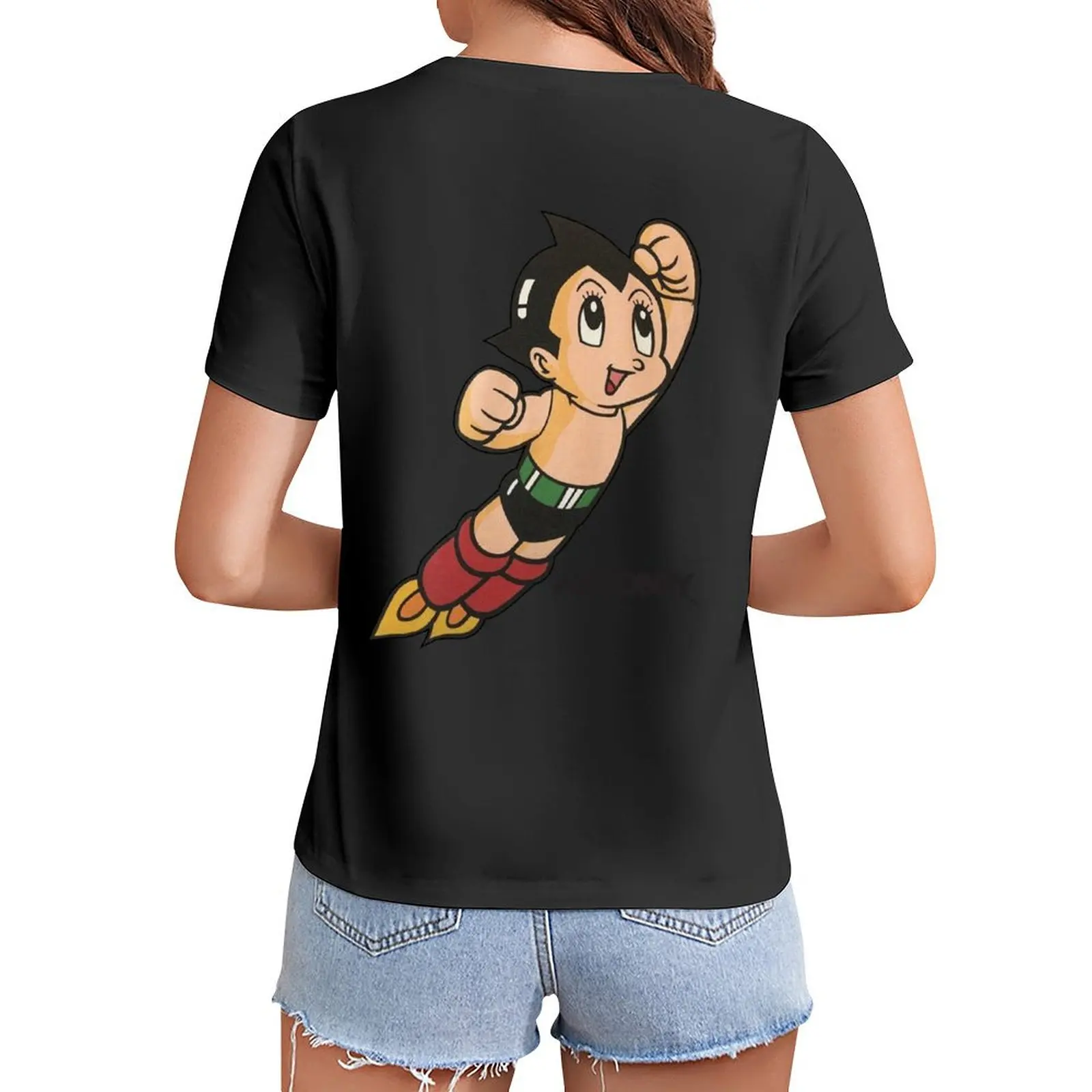 

Vintage Astroboy Anime Robot Show Astro Boy Space Art Childhood Cartoon Manga T-Shirt cute clothes Women t shirt