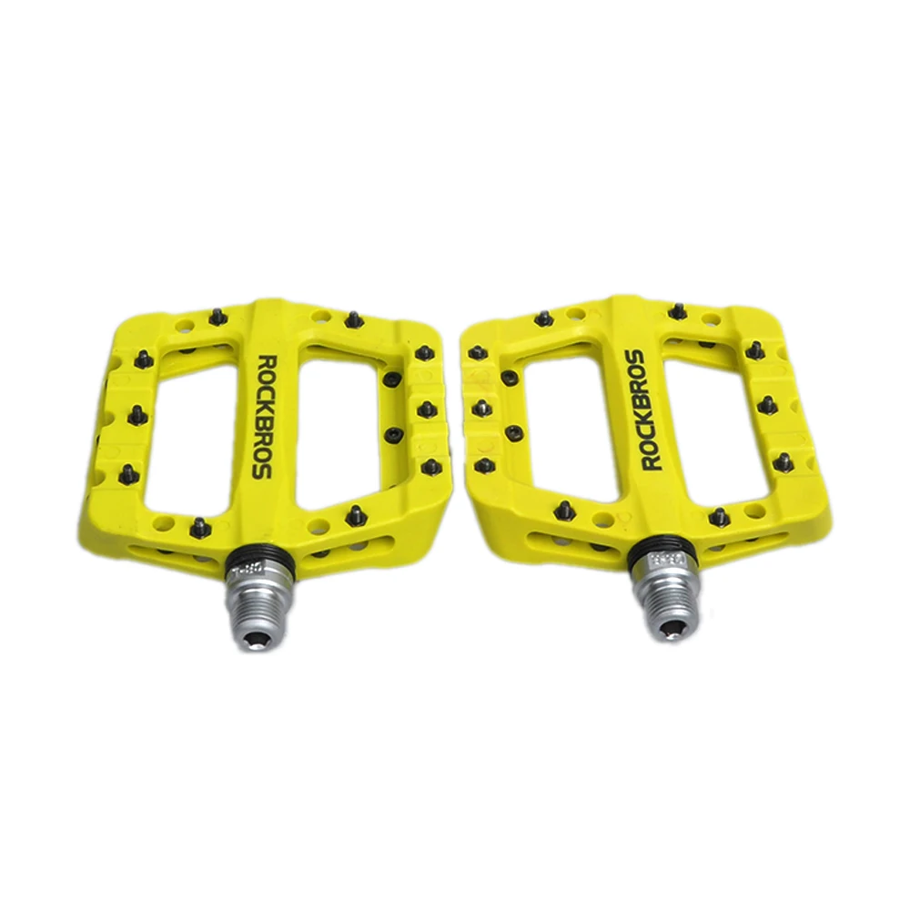 AliExpress ROCKBROS Mountain Bike Pedals Bicycle Nylon Pedals 9/16 Inch Sealed Bearing Lightweight Platform for Road Mountain BMX MTB Bike