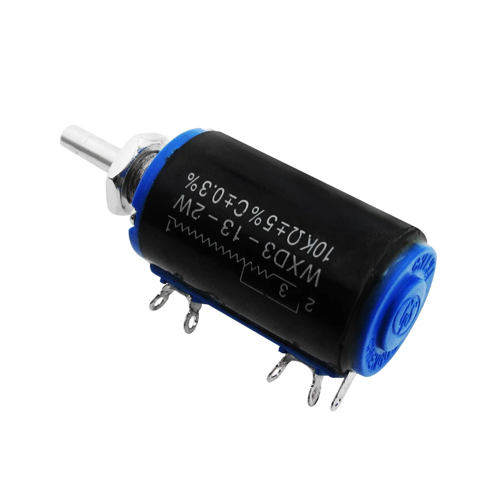 10PCS/LOT WXD3-13-2W Shaft Dia 10K Ohm Rotary side Multiturn Potentiometer new in stock