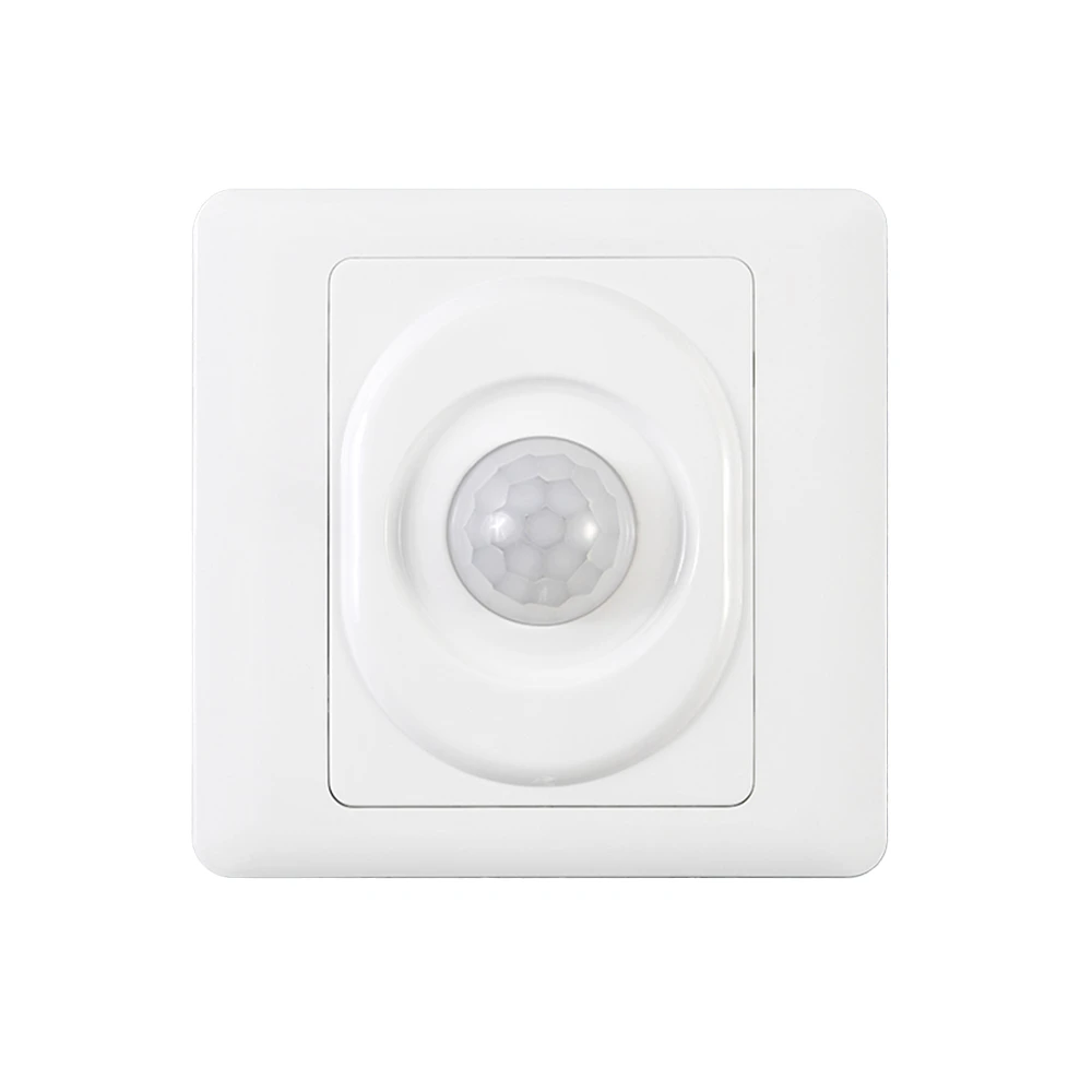 AC 220V LED PIR Motion Sensor Switch AC 180V-240V Recessed Infrared Smart Human Body Sensor Wall Switch Time Delay Adjustable