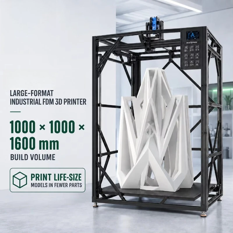 1000 × 1000 × 1600mm Large Scale 3D Printer for Automotive Bumper Prototype Production