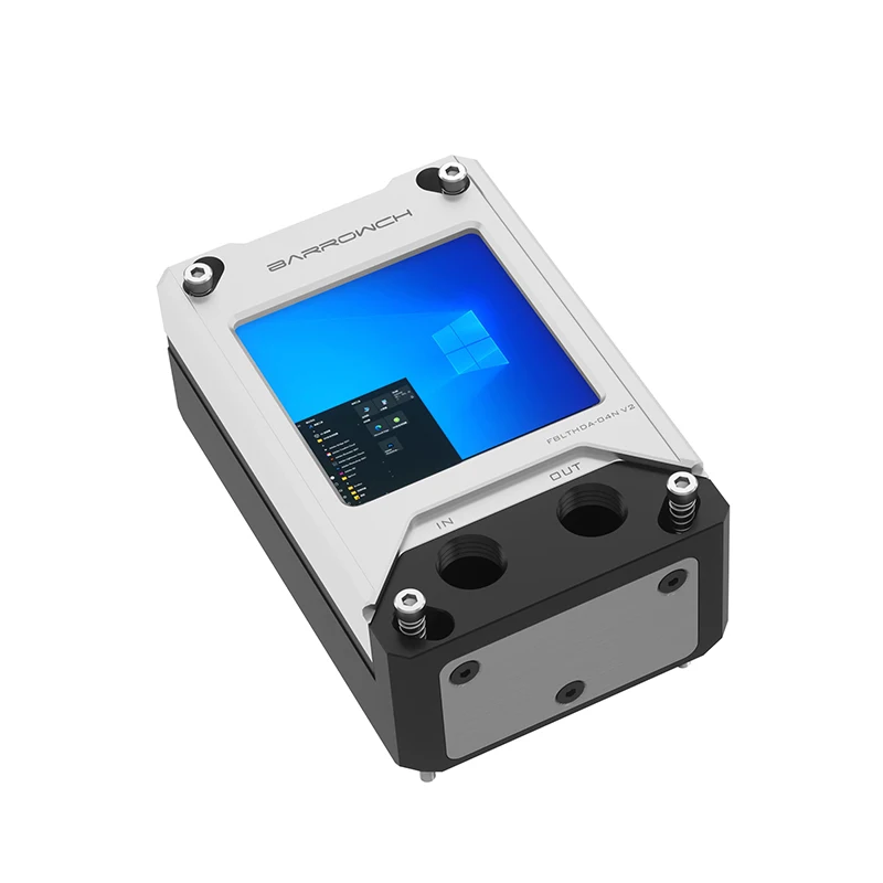 BARROWCH CPU Water Cooler For AMD,AM5,AM4,AM3+,AM3,FM2 Platform With Temperature Monitor Display Screen Block,FBLTHDA-04N V2