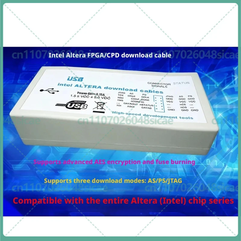 For Altera Intel USB Blaster II FPGA CPLD JTAG Debugger Programmer