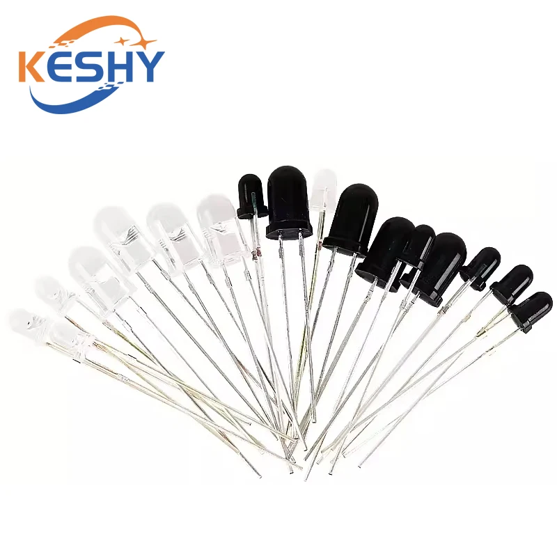 10Pairs F3 3mm F5 5mm 940nm LEDs Infrared Emitter and IR Transmitter Receiver Diode Diodes 301A Infrared to tube For Arduino