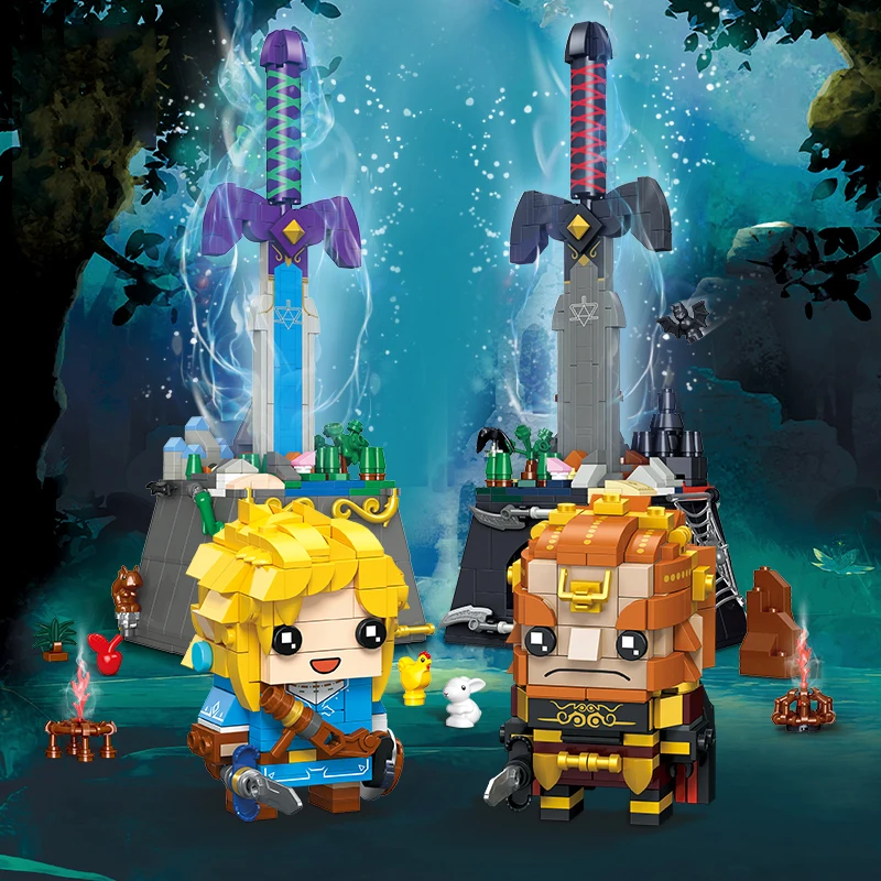 Breath of the Wild Series Building Blocks Sword Of Darkness Game Character Figures Assembled Model Bricks Kids Toys Holiday Gift