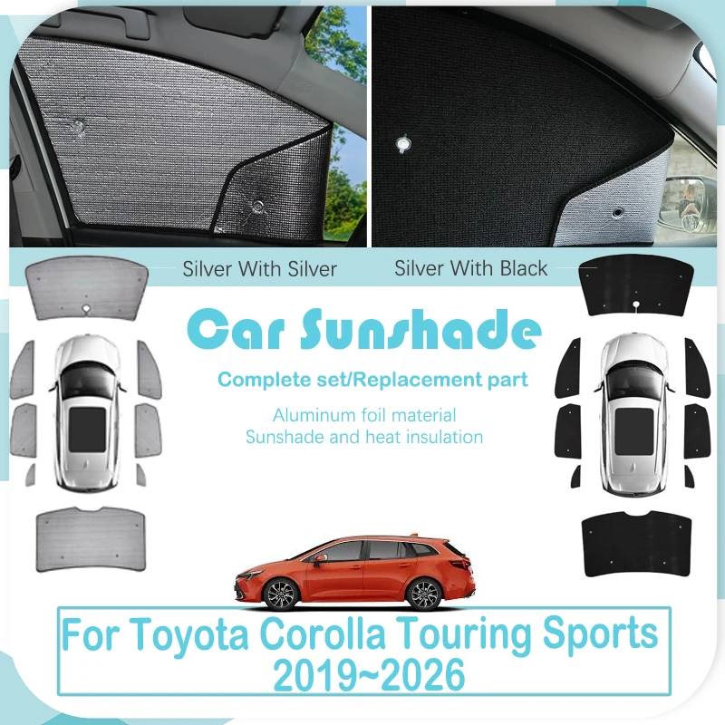 

Car Coverage Sunshade For Toyota Corolla Touring Sports E210 2019~2026 Anti-UV Curtain Window Covers Sun Shades Auto Accessories