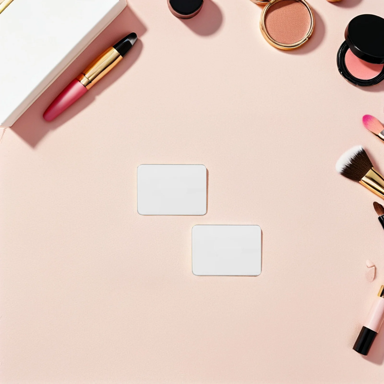 6 peças adesivo de espelho de maquiagem portátil decalque adesivo de charme acrílico para capa de telefone