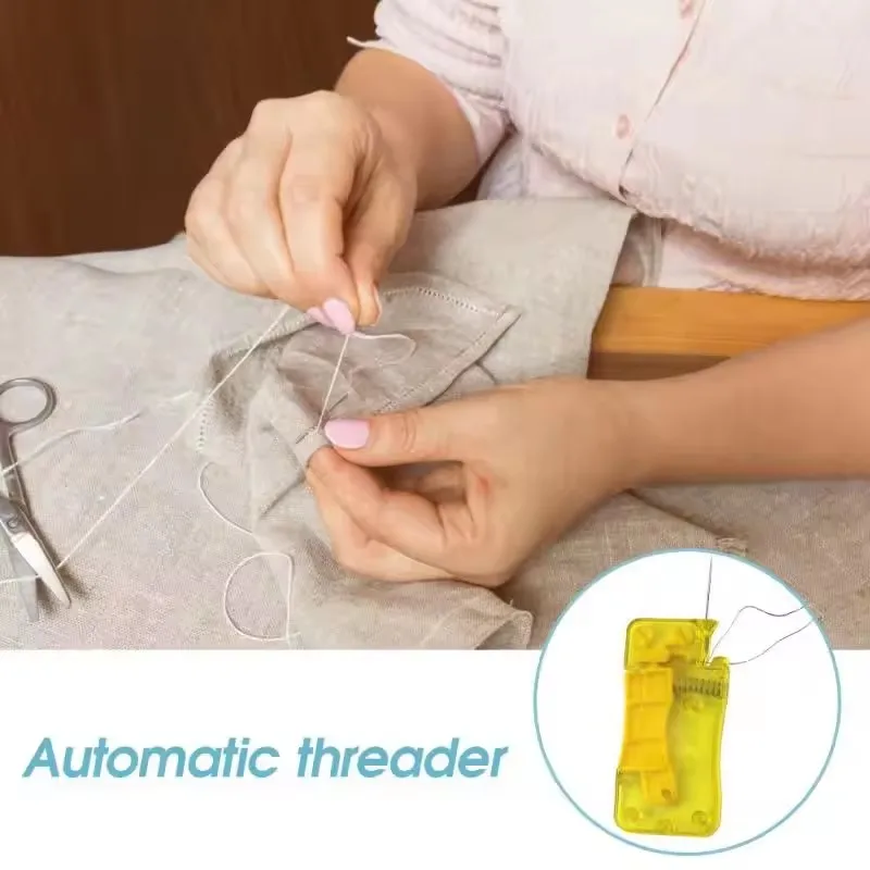 Automatic Needle Threader Simple Threader Needle DIY Stitch Insertion Tool Sewing Crafting Kit For Adult Old Kids Housewife