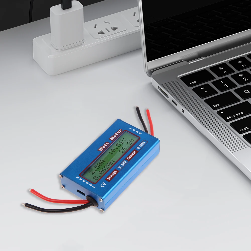 تيار مستمر محلل الطاقة واط فولت أمبير متر LCD الرقمية 12 فولت 24 فولت محلل الرياح الشمسية مقياس الطاقة الحالية